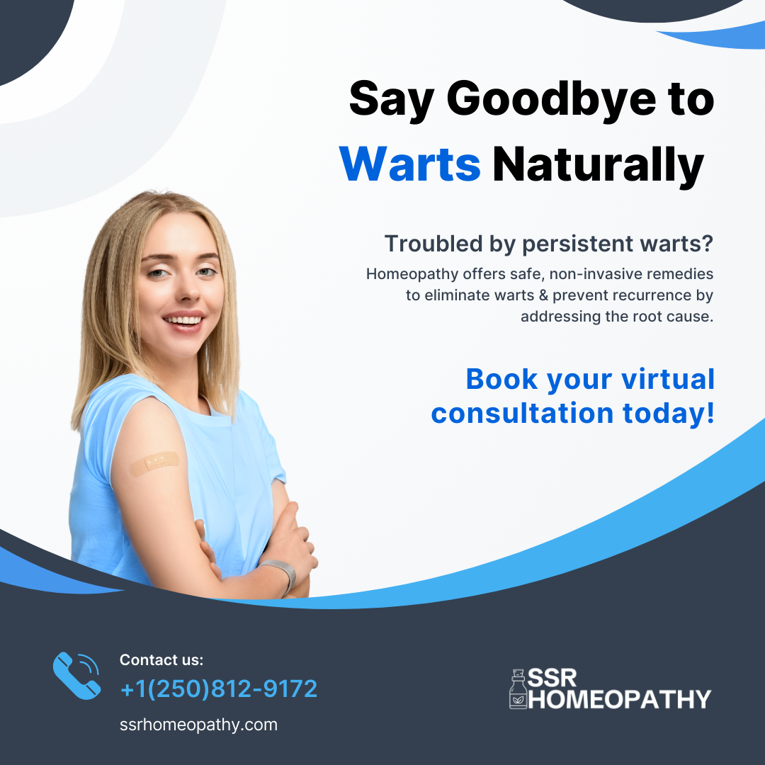 Warts and homeopathic support for skin